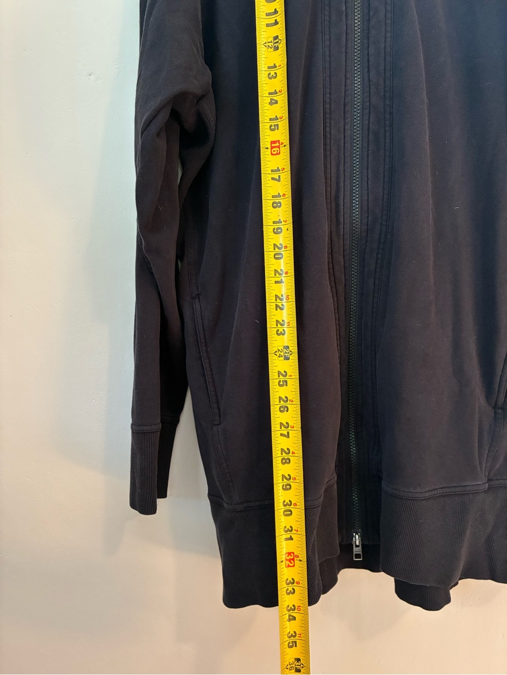 Athleta Oversized Black Full-Zip Hoodie Sweater - Picture 5 of 5